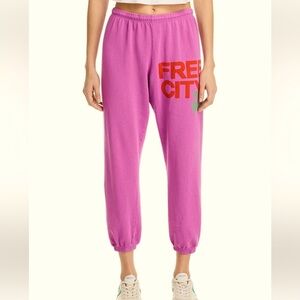 Hot Pink Free City Sweats, Perfect Condition!